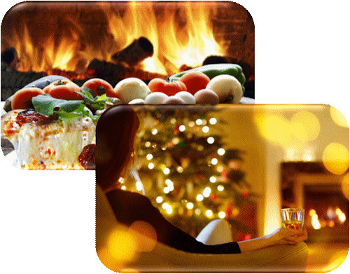 Relax by the log burner